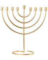 Candle Holder Gold 9 Arm Iron Modern Minimalistic Design Decoration Beliani