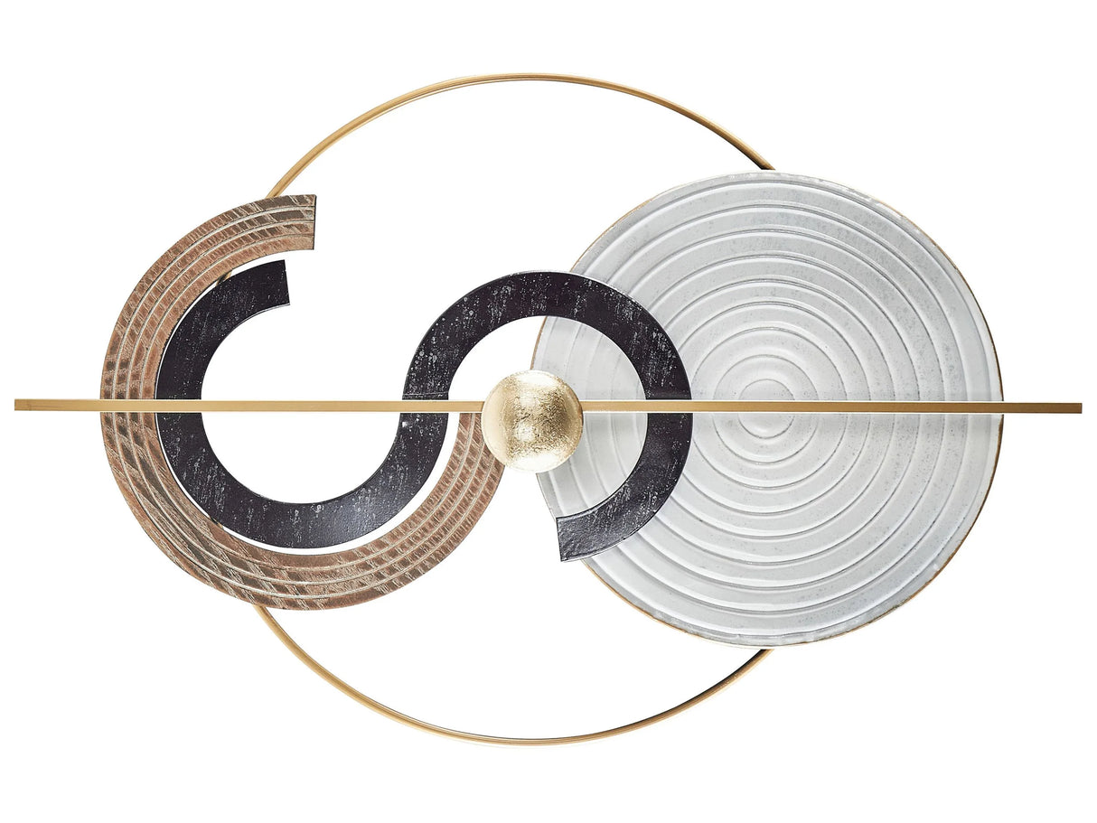 Wall Decor Multicolour Iron Hanging Wall Irregular Accent Piece Metallic Modern Style Beliani