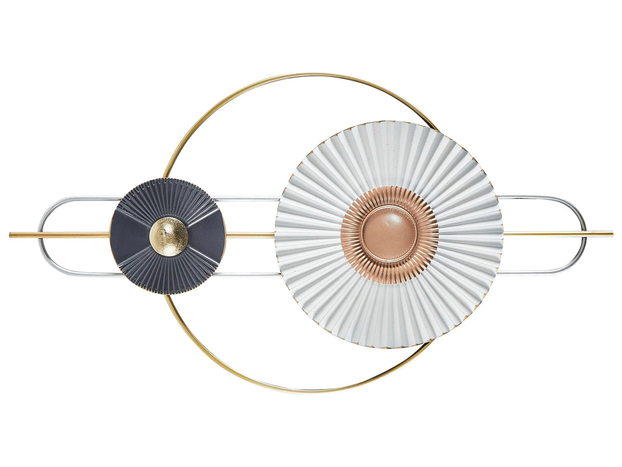 Wall Decor Multicolour Iron Hanging Wall Irregular Accent Piece Metallic Modern Style Beliani