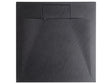 Shower Tray with Drain Black SMC 90 x 90 x 3 cm Minimalist Natural Stone Effect Beliani