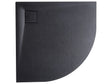 Shower Tray with Drain Black SMC 80 x 80 x 3 cm Minimalist Natural Stone Effect Beliani