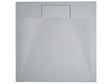 Shower Tray with Drain Grey SMC 80 x 80 x 3 cm Minimalist Natural Stone Effect Beliani