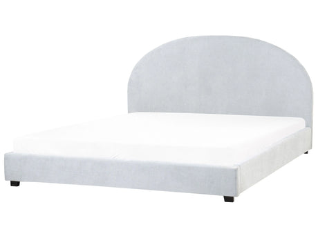 Waterbed Light Blue Polyester Fabric EU Super King Size 6ft Minimalist Retro Design Beliani