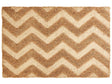 Doormat Natural Coir PVC Backing Anti-Slip 40 x 60 cm Home Zig-Zag Motif Modern Indoor Decoration Beliani
