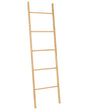Towel Stand Light Brown Bamboo Wood Ladder Rack for Towels or Clothes 5 Rungs Beliani