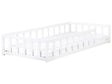 Kids Floor Bed White Pine Wood EU Single Size 3ft with Slatted Frame Bed for Toddler Beliani