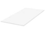 Mattress Topper White PU Foam Polyester Cover EU Single Size 3ft Comfort Layer Pad Beliani
