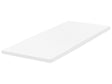 Mattress Topper White PU Foam Polyester Cover EU Single Size 90 x 200 cm Comfort Layer Pad Beliani