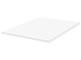 Mattress Topper White PU Foam Polyester Cover EU King Size 5ft3 Comfort Layer Pad Beliani