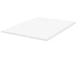 Mattress Topper White PU Foam Polyester Cover EU Super King Size 6ft Comfort Layer Pad Beliani