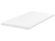 Mattress Topper White Memory Foam Polyester Cover EU Single Size 3ft Comfort Layer Pad Beliani