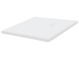 Mattress Topper White Memory Foam Polyester Cover EU Super King Size 6ft Comfort Layer Pad Beliani