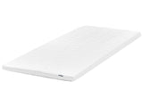 Mattress Topper White Gel Foam Polyester Cover EU Single Size 3ft Comfort Layer Pad Beliani