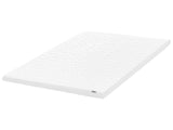 Mattress Topper White Gel Foam Polyester Cover EU Single Double 4ft6 Comfort Layer Pad Beliani