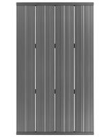 Outdoor Garden Shower Floor Black PVC Modern Design Beliani