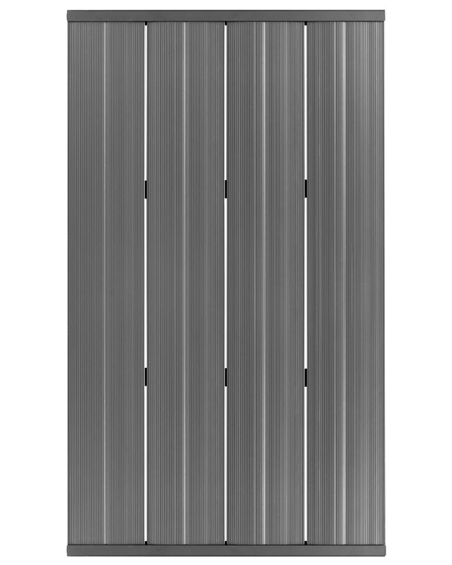 Outdoor Garden Shower Floor Black PVC Modern Design Beliani