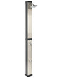 Outdoor Mixer Shower Set Black PVC with Rain Function Solar Powered Modern Garden Beliani