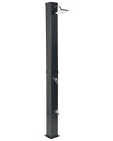 Outdoor Mixer Shower Set Black PVC with Rain Function Solar Powered Modern Garden Beliani