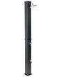 Outdoor Mixer Shower Set Black PVC with Rain Function Solar Powered Modern Garden Beliani