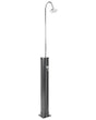 Outdoor Mixer Shower Set Black PVC  with Rain Function Solar Powered Modern Garden Beliani