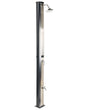 Outdoor Mixer Shower Set Black PVC with Rain Function Solar Powered Modern Garden Beliani