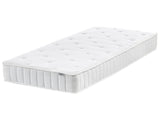 Double Sided Mattress White Fabric EU Single Small Medium Hard Beliani