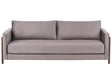 Sofa Bed Taupe Polyester Fabric Upholstery Birch Wood Dark Brown Legs with Sleeping Function Living Room Bedroom Beliani
