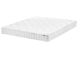 Double Sided Mattress White Fabric EU King Size Medium Hard Beliani