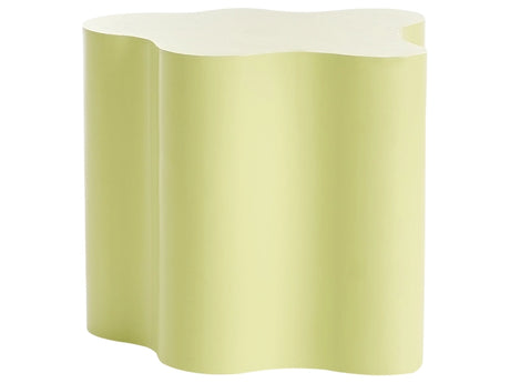 Side Table Green MDF Irregular Design Base 40 x 45 cm Modern Design Living Room Beliani