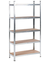 Shelf Metal Silver Outdoor Indoor Garden Garage Modern Design 5 Shelves Freestanding Garden Storage Beliani