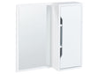 Bathroom Wall Mounted Cabinet with Mirror White MDP 60 x 60 cm Storage Scandinavian Style Beliani