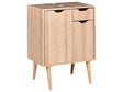 Washbasin Cabinet White MDP 60 x 80 cm Bathroom Storage with Shelf Beliani