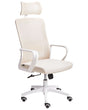 Office Chair Beige Mesh Swivel Base Adjustable Height Headrest Home Office Beliani