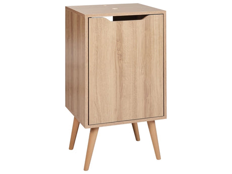 Washbasin Cabinet Light Brown MDP 45 x 80 cm Bathroom Storage with Shelves Beliani