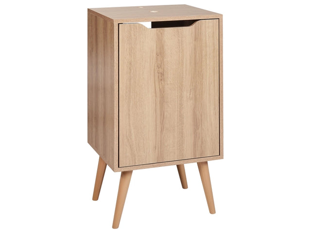 Washbasin Cabinet Light Brown MDP 45 x 80 cm Bathroom Storage with Shelves Beliani