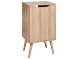 Washbasin Cabinet Light Brown MDP 45 x 80 cm Bathroom Storage with Shelves Beliani