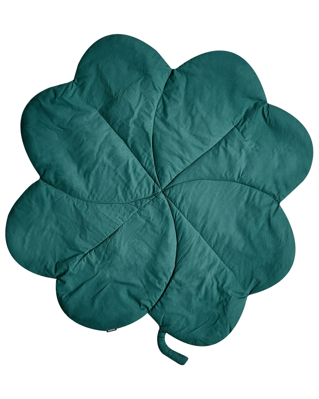 Kids Playmat Green Cotton Cover Clover Shaped Quilted 110 x 110 cm Nursery Children Room Accessory Beliani