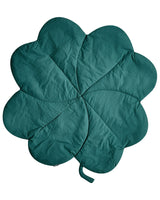 Kids Playmat Green Cotton Cover Clover Shaped Quilted 110 x 110 cm Nursery Children Room Accessory Beliani