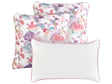 Set of 3 Outdoor Throw Cushions Multicolour Polyester Garden Accessory Beliani