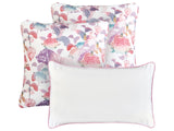 Set of 3 Outdoor Throw Cushions Multicolour Polyester Garden Accessory Beliani
