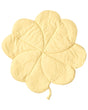 Kids Playmat Yellow Cotton Cover Clover Shaped Quilted 110 x 110 cm Nursery Children Room Accessory Beliani