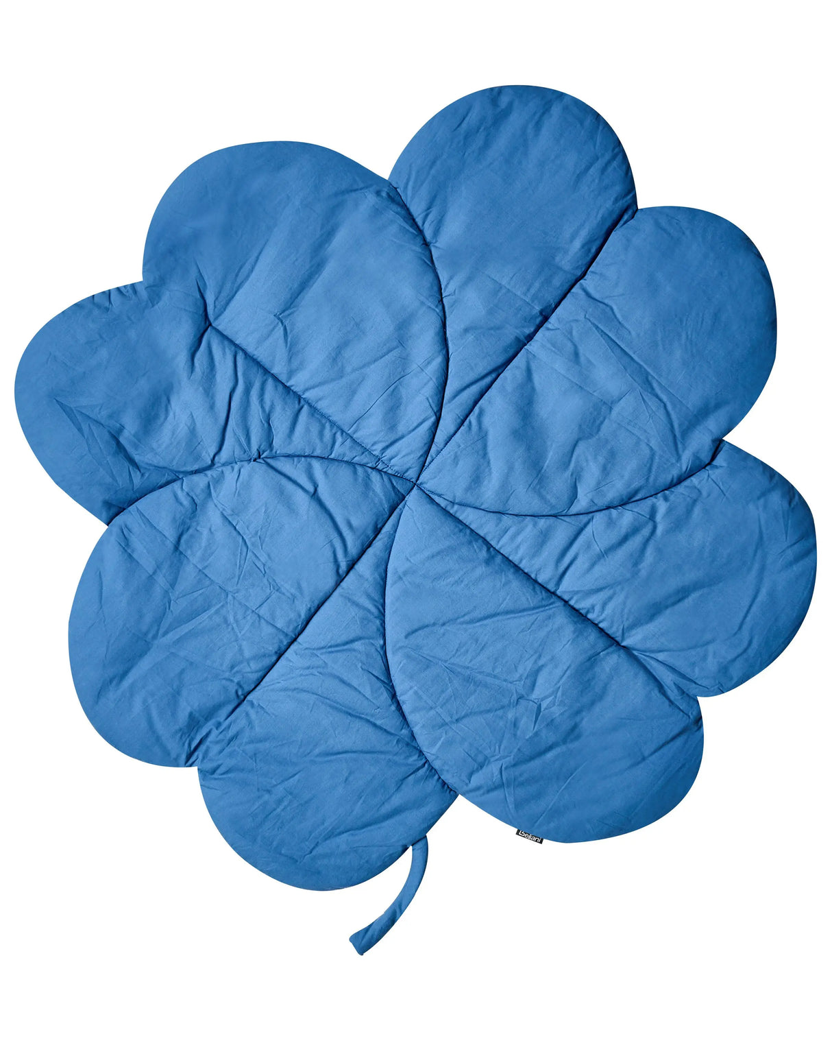 Kids Playmat Blue Cotton Cover Clover Shaped Quilted 110 x 110 cm Nursery Children Room Accessory Beliani