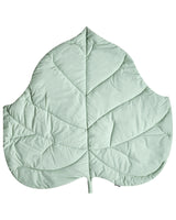 Kids Playmat Light Green Cotton Cover Leaf Shaped Quilted 110 x 110 cm Nursery Children Room Accessory Beliani