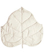 Kids Playmat Off-White Cotton Cover Leaf Shaped Quilted 110 x 110 cm Nursery Children Room Accessory Beliani