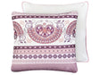 Set of 2 Outdoor Throw Cushions Purple Polyester 45 x 45 cm Pattern Garden Accessory Beliani