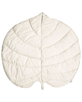 Kids Playmat Off-White Cotton Cover Leaf Shaped Quilted 110 x 110 cm Nursery Children Room Accessory Beliani