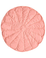 Kids Playmat Pink Cotton Cover Flower Shaped Quilted 110 x 110 cm Nursery Children Room Accessory Beliani