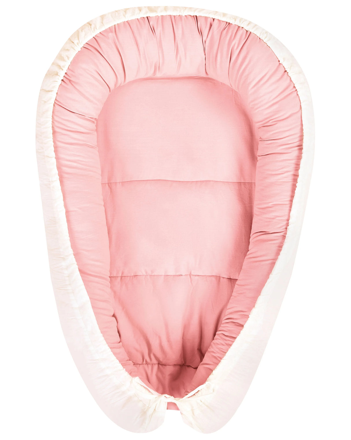 Reversible Baby Cocoon Pink and Beige Cotton 55 x 90 cm Nest for Newborns and Infants Beliani