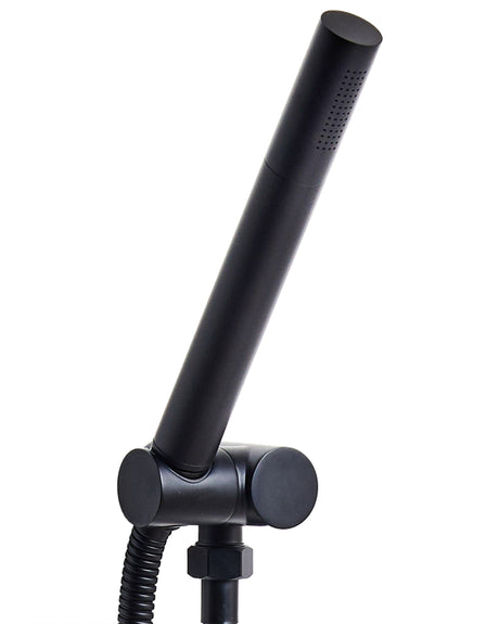 Shower Head Black Metal 1 Spray Mode Modern Minimalist Beliani