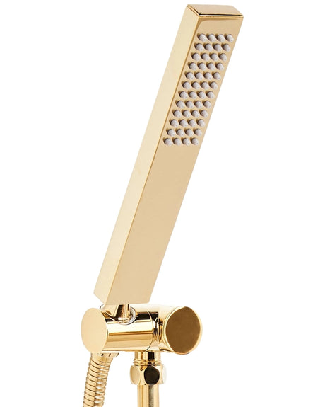 Shower Head Gold Metal 1 Spray Mode Modern Beliani